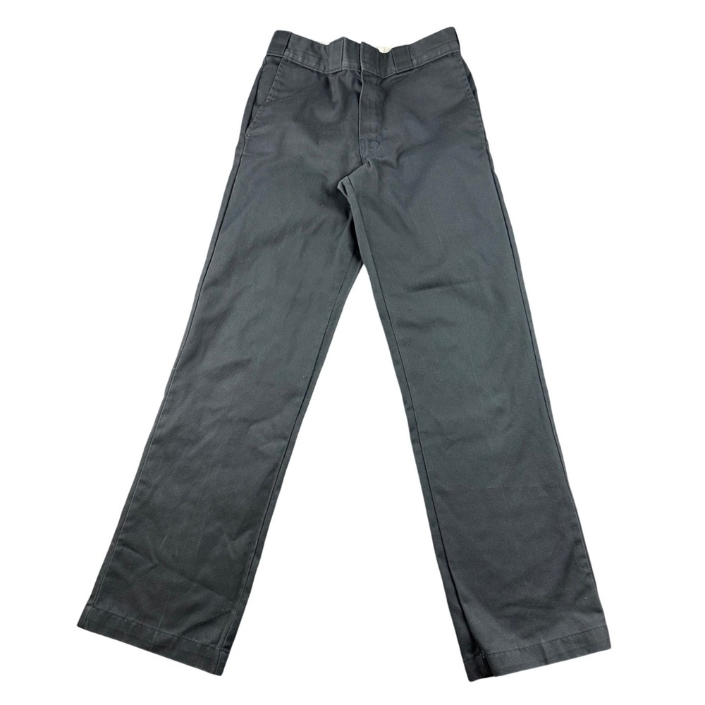 Dickies 874 Work Pants 28x32 Gray Original Fit Cotton Blend Flat Front Utility